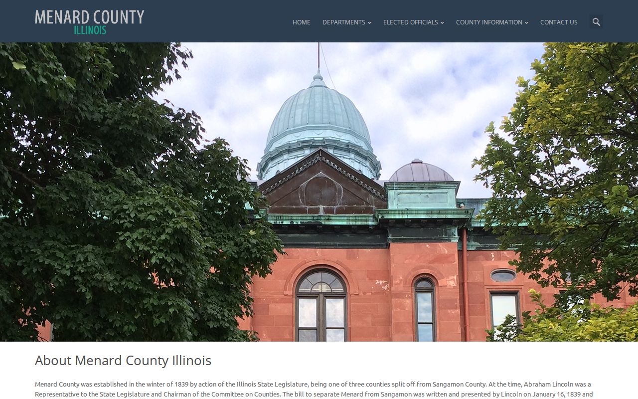 Menard County criminal history county government directory